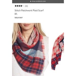 Stitch Patchwork Plaid Scarf